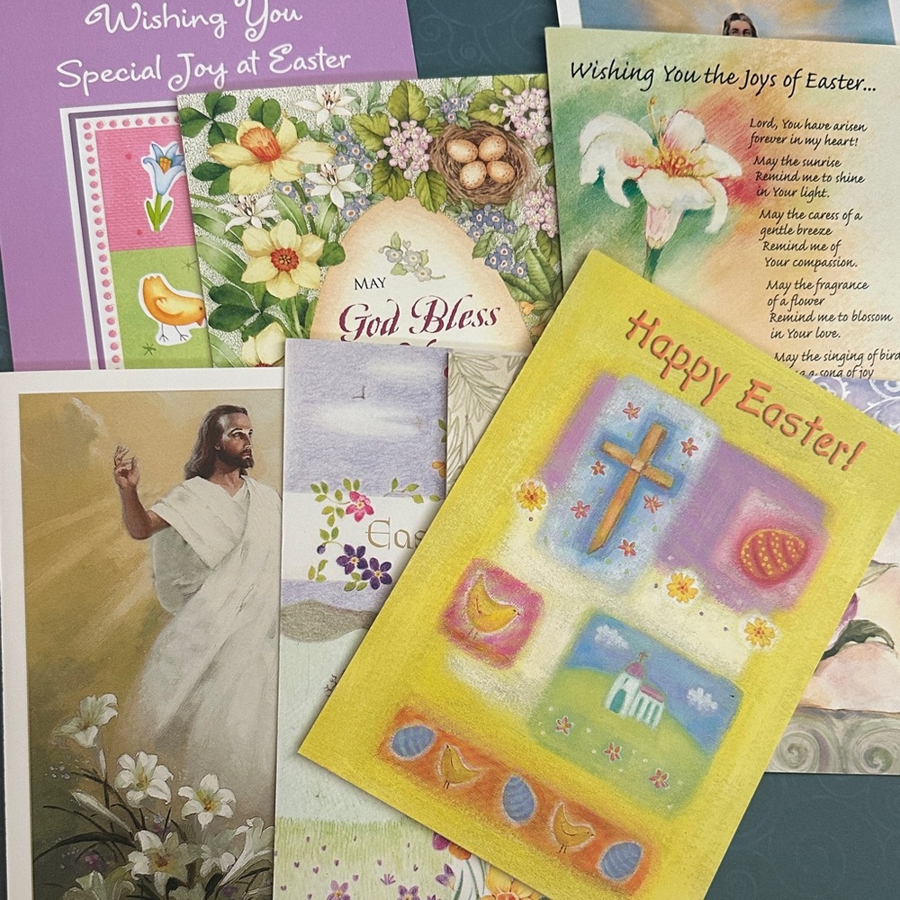 8 Easter Greeting Cards (No Envelopes Included)